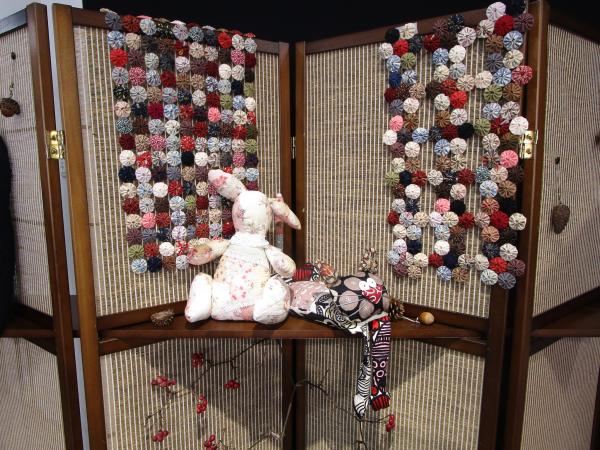 入り口パッチワーク作品