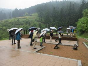 雨の見学会の画像
